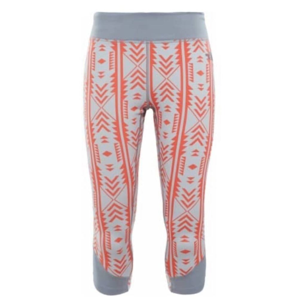 The North Face Gray Orange Gorpcore Pulse Capri Training Pants Leggings NWT XS